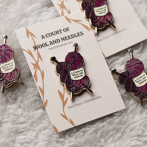 Court of Wool and Needles Enamel Pin